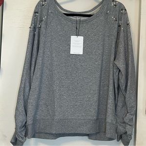 BRAND NEW WITH TAGS STELLA AND DOT PLUS SIZE DRESSY SWEATSHIRT